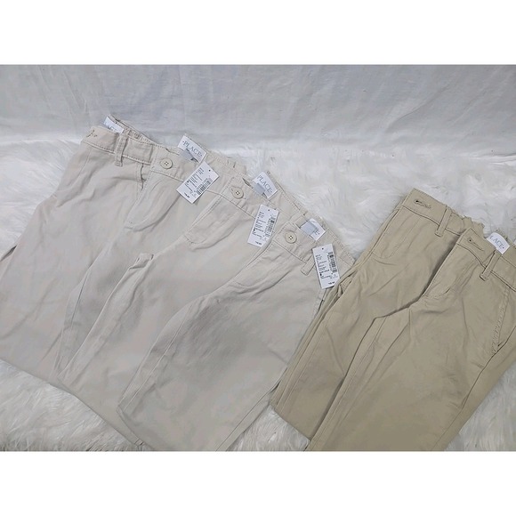 NWT Lot Of 6 Childrens Place Girl's School Uniform Pants Size 8 Slim Khaki Chino - Picture 1 of 9